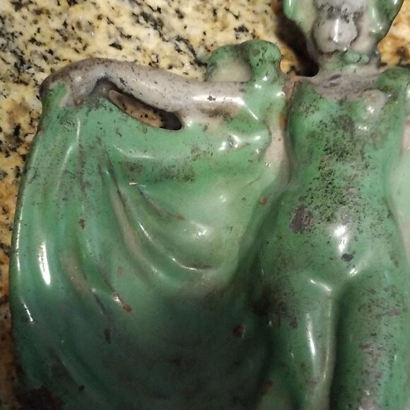 Early ANTIQUE Art Deco FIGURAL ASHTRAY BALLERINA, LADY DANCER ash tray - Picture 10 of 12